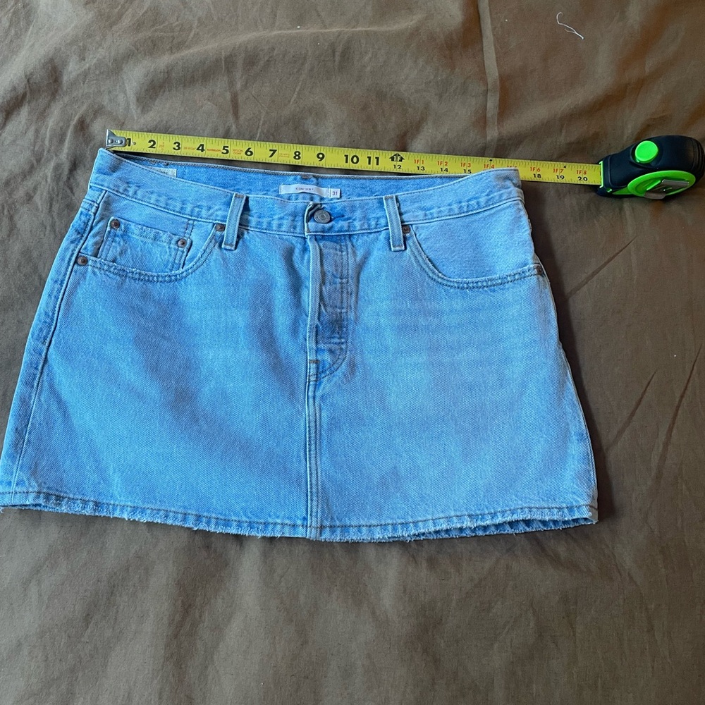 Levis Icon Light Blue Mini Skirt